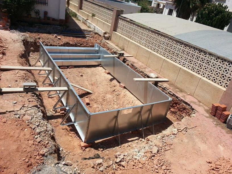 piscina construcción